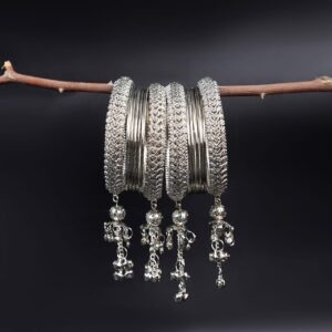 Royal Metallic Kara Jhumka.